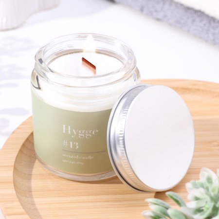 Aromatic candle "Hygge" #13 citrus yuza, soy wax, in a jar, 90 g-7