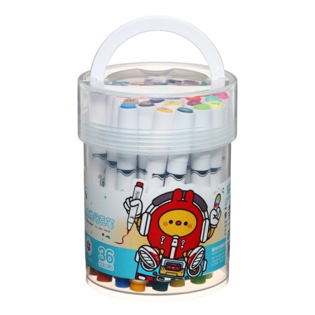 A set of markers, 36 colors, a cystic tip, in a plastic box-4