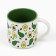 Ceramic mug "avocado", 380 ml, white color
