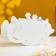 Kashpo wooden "Cat with mouse" Small 19x7.5x12 cm white