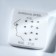 Piercing in the nose "Square and Strazinka" set of 12 pcs., L = 9 mm, white in silver
