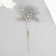 Decorative bouquet "Flower" length 22 cm, silver
