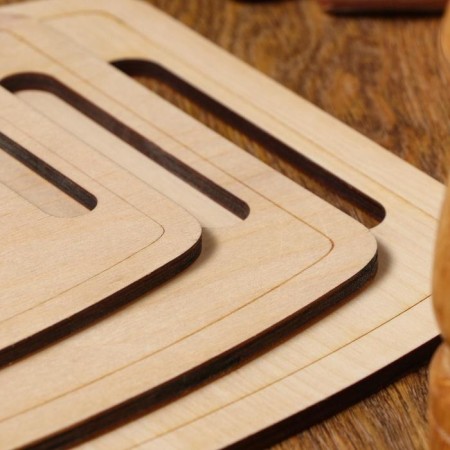 A set of boards of cutting double -sided, barrels, a neckline, 3 pieces-1
