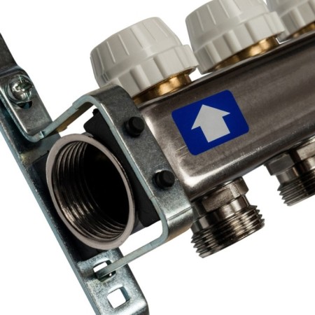 Collector Group Stout SMS-0932-000007, without flow meters, valve, 7 outputs, stainless steel. steel-2