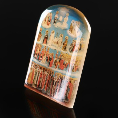 Icon with a stand of "all saints", selenite-1