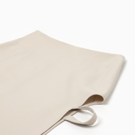 Women's skirt Midy Minaku: classic beige color, river 42-6
