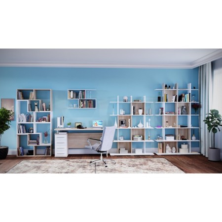 Wall shelf, 780 × 196 × 520 mm, white color-1