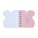 Notebook Gift Book on the comb 80l, line, color block, PVC Bunny PVC cover (10x10.5cm) 10539