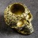 Kashpo - organizer "Skull Flower" aged gold, 11x7x7cm