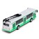 Metallic trolleybus, 1:72, inertial, green color