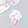 Cardboard sticker 2 layers "Slonets. Tender feelings" 17x12 cm