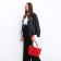 Zipper bag with lightning, red color