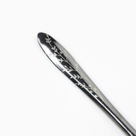 A teaspoon spoon with the application of the "branch", 13.5 cm-2