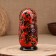 Matryoshka "Chamomile", red, 5-doll, 19 cm
