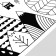 Interior black plastic sticker "Mountains and House" 50x70 cm