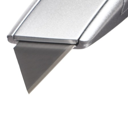 Universal trapezoidal knife 19mm, latch, metal case, zinc-ally, top-5