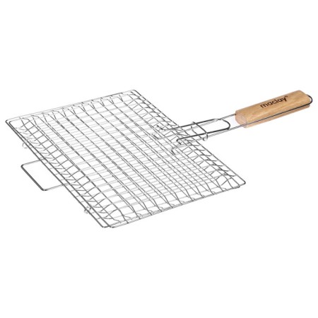 Ground grill Universal Maclay, 22x30 cm, chrome steel, for barbecue-7