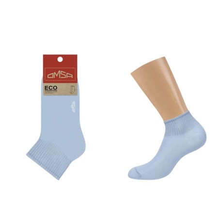 Women's socks Omsa Eco of medium length, size 35-38, color Blu CHIRO