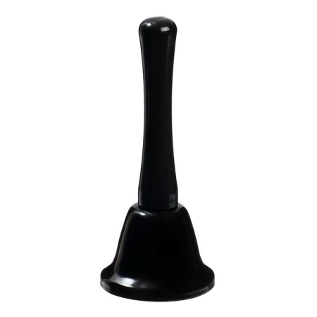 Metal bell, desktop call "Funk", 12.5 x 5 cm, black
