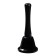 Metal bell, desktop call "Funk", 12.5 x 5 cm, black