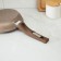 Granite Brown pan, d = 18 cm, plastic handle, anti -stick coating, brown color