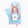 Mittens and Open Ethel "Bright Easter" 20x28cm, Sarzha, 100% X/L, Vatin 250g/M2