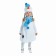 Carnival costume "Snowman with a patch", velor, height 98 cm, white color