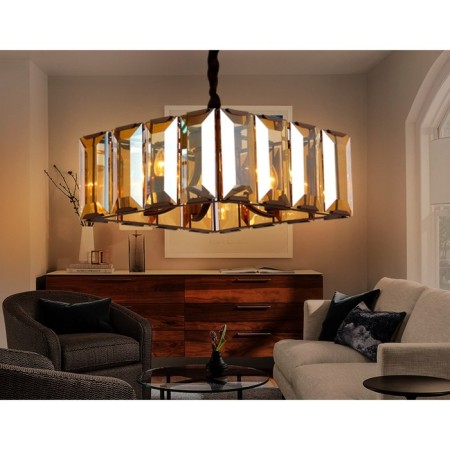 Crystal chandelier with Ambrella Light, Traditional, Tr5150, E14, Coffee color-1