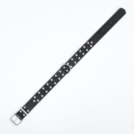 The collar of the clinker in 2 rows, 65 x 3.4 cm, Osh 50-60 cm, black-3