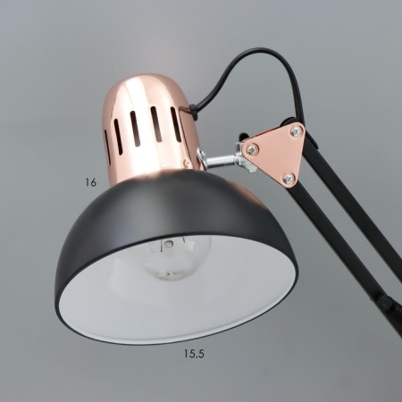 Joel table lamp E27 40W black and gold 15x15x63 cm Risalux-4