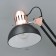Joel table lamp E27 40W black and gold 15x15x63 cm Risalux