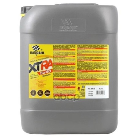 Motor oil Bardahl Xtra 5W40 C3, SN, synthetic, 20 liters