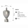 Tips "Ferge", 2 pcs, d = 2.8 cm, color satin