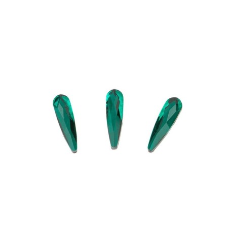 Rhinestones for TNL nail design, emerald, 10 pcs