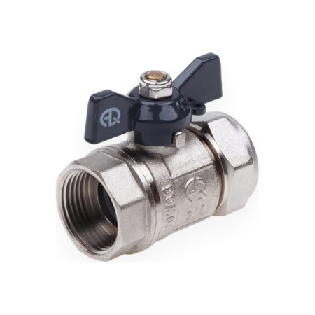 Ballic Aqualink, PN 10, 1/2 "x 16 mm, internal thread/ts, butterfly, nickel.