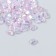 Decor for creativity Plastic "elongated crystal" set of 60 pcs Violet 0.8x0.6 cm