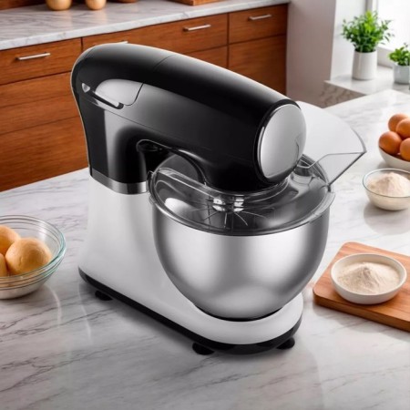 Mixer KitFort KT-3441, planetary, 1000 watts, 5.5 l, 8 speeds, black-silver-5