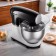 Mixer KitFort KT-3441, planetary, 1000 watts, 5.5 l, 8 speeds, black-silver