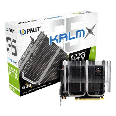 The Palit PCI-E 4.0 RTX3050 Kalmx Nvidia GeForce RTX 3050 6GB 96BIT GDDR6 1042/14000 106497-5