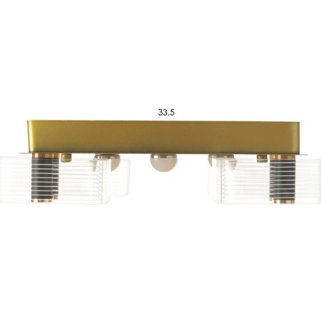 Kvorum chandelier LED 40W 3000-6000K gold 50x50x10cm-6