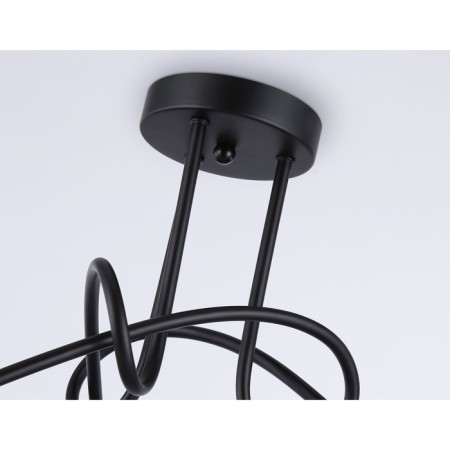 Lamp ceiling in the style of Ambrella Light, Loft, TR80415, 3HE27, black color, gold-4