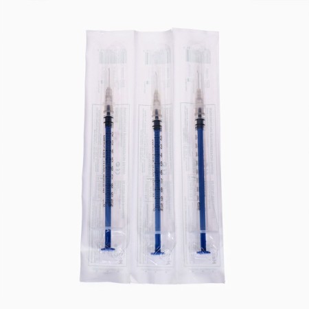 Insuline syringe Medcare U-100 3 component 1 ml with a needle of 0.4x12 mm (27gx1/2 ")-2