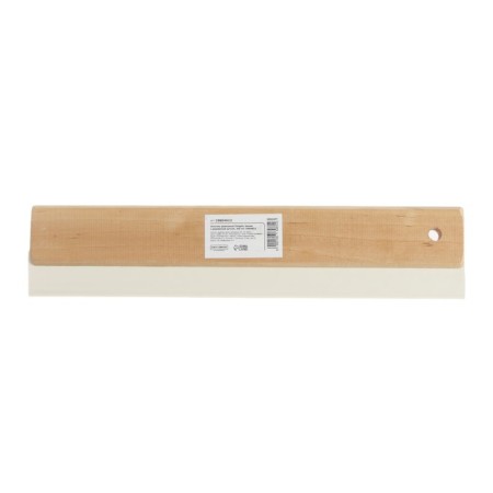 Rubber tundra spatula, white, with a wooden handle, 300 mm-2