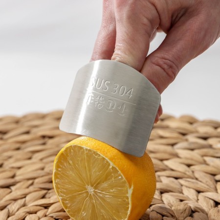 Protective plate for fingers when cutting a shade, stainless steel-3
