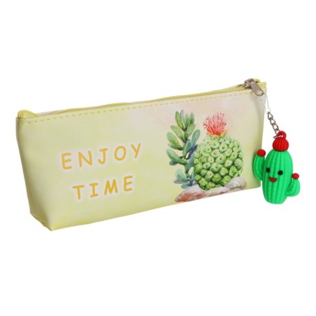 School Penal on a zipper, with a suspension, "flowers", mix-1