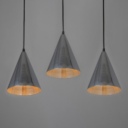 Lamp Bayerlux suspension Bayerlux "cone" 3he14 40W chrome d = 16, h = 20+60 cm-2