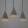 Lamp Bayerlux suspension Bayerlux "cone" 3he14 40W chrome d = 16, h = 20+60 cm