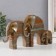 Souvenir Polystone "Family Elephants. African patterns" Mokko 7x5x15 cm