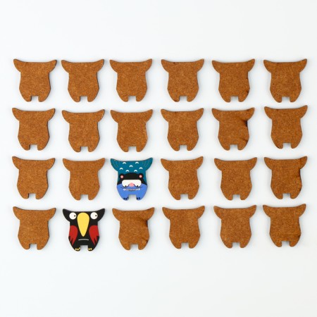 Game Table Memo Monster Far Far Land Wood (24 chips in a box)-4