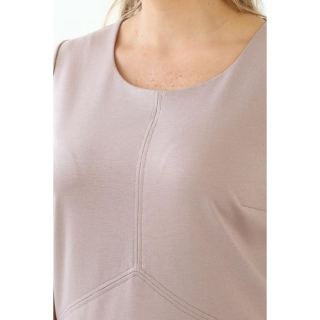 Female dress, size 56, beige color-10
